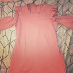 Pink open shoulder dress